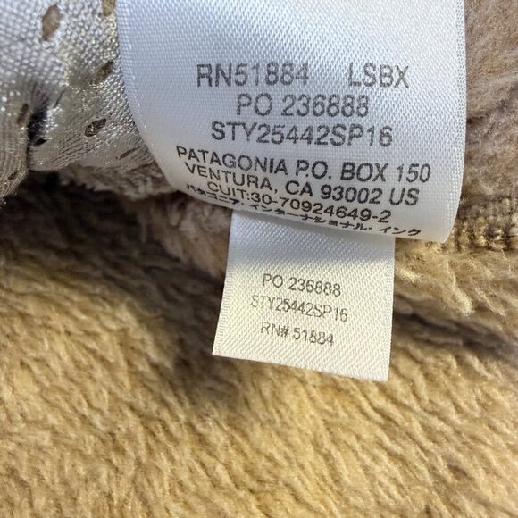 Patagonia Women’s Re-Tool Snap-T Pullover Medium Tan Aqua Trim EUC - Picture 6 of 9